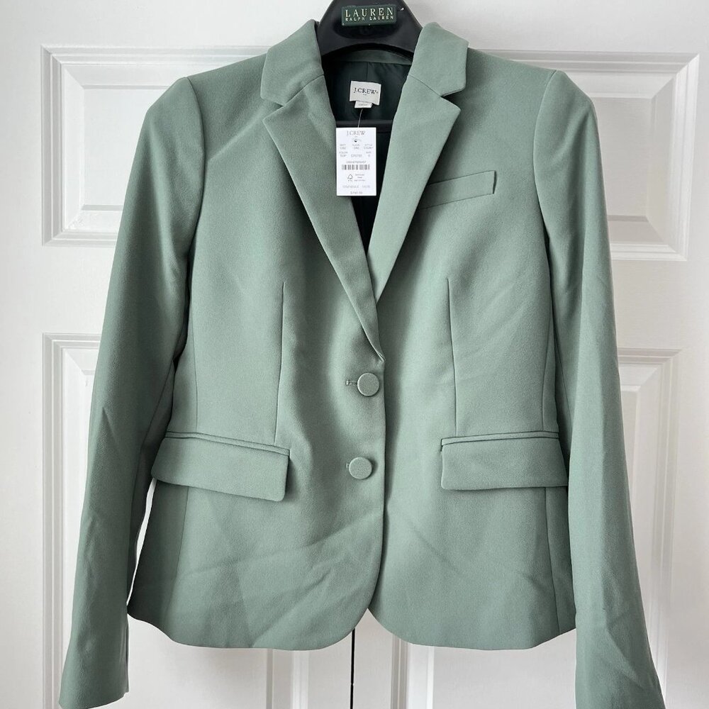 NWT J.Crew Parke Blazer Sage Green Tailored Jacket NWT Size 6